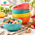 Modern Colorful Ceramic Bowl Set – Stackable Kitchen Bowls