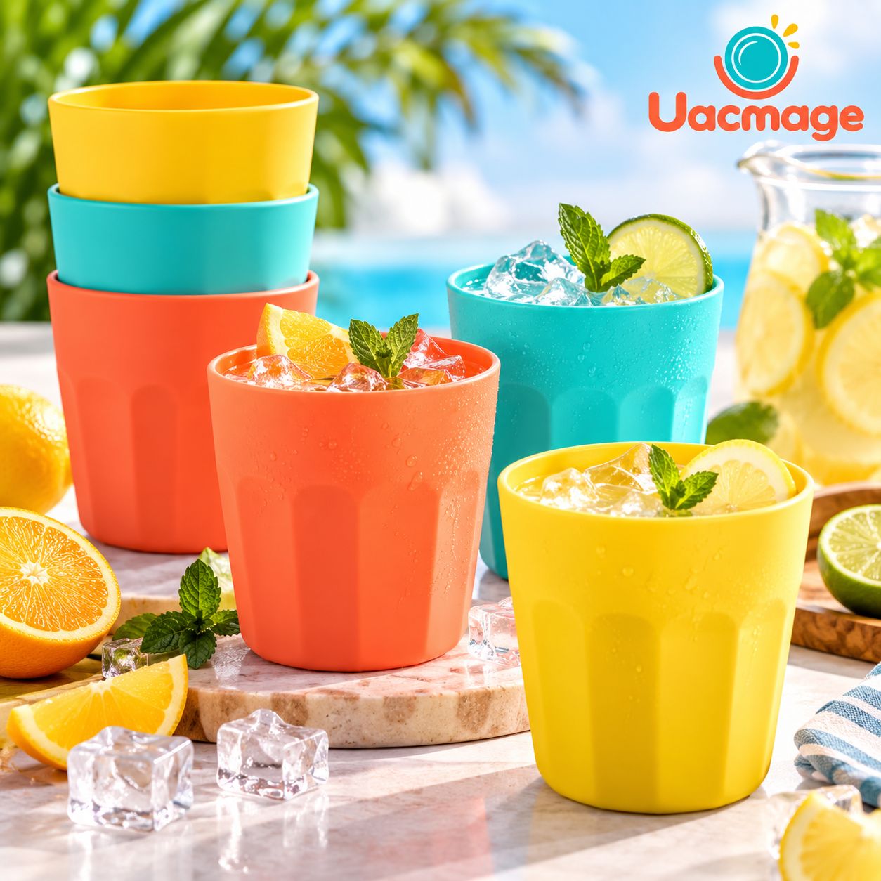 Colorful drinkware